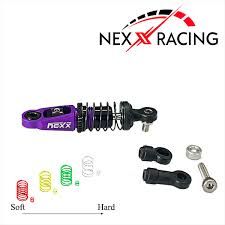 NEXX Racing Mini-Z Premium Aluminum Dual Spring Oil-Filled Center Shock (Purple) w/Tuning Springs