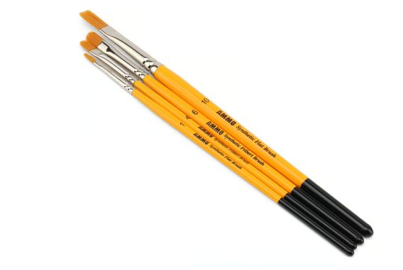 Ammo By Mig Ammo Wargaming Universe Dry Brush Land Synthetic Paint Brush Set