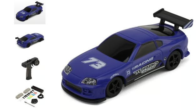 Turbo Racing C73-N 1/76 RTR Electric 2WD Micro On-Road RC Car (Purple) w/2.4GHz Radio &amp; Battery