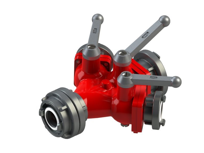 AWG Verteiler B-CBC Kugelhahn Storz