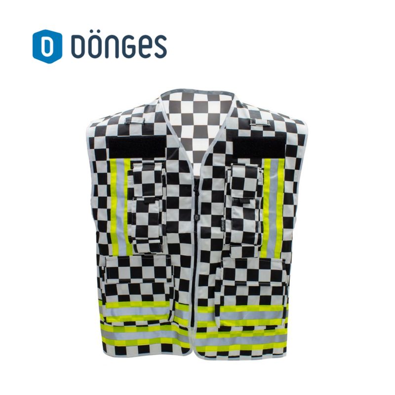 Kennzeichnungsweste schwarz/weiß