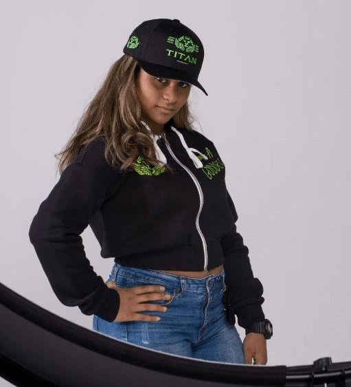 Titans Green & Black Goddess Hoodie Design