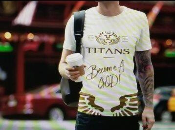 Titans Become A God T-Shirt Design