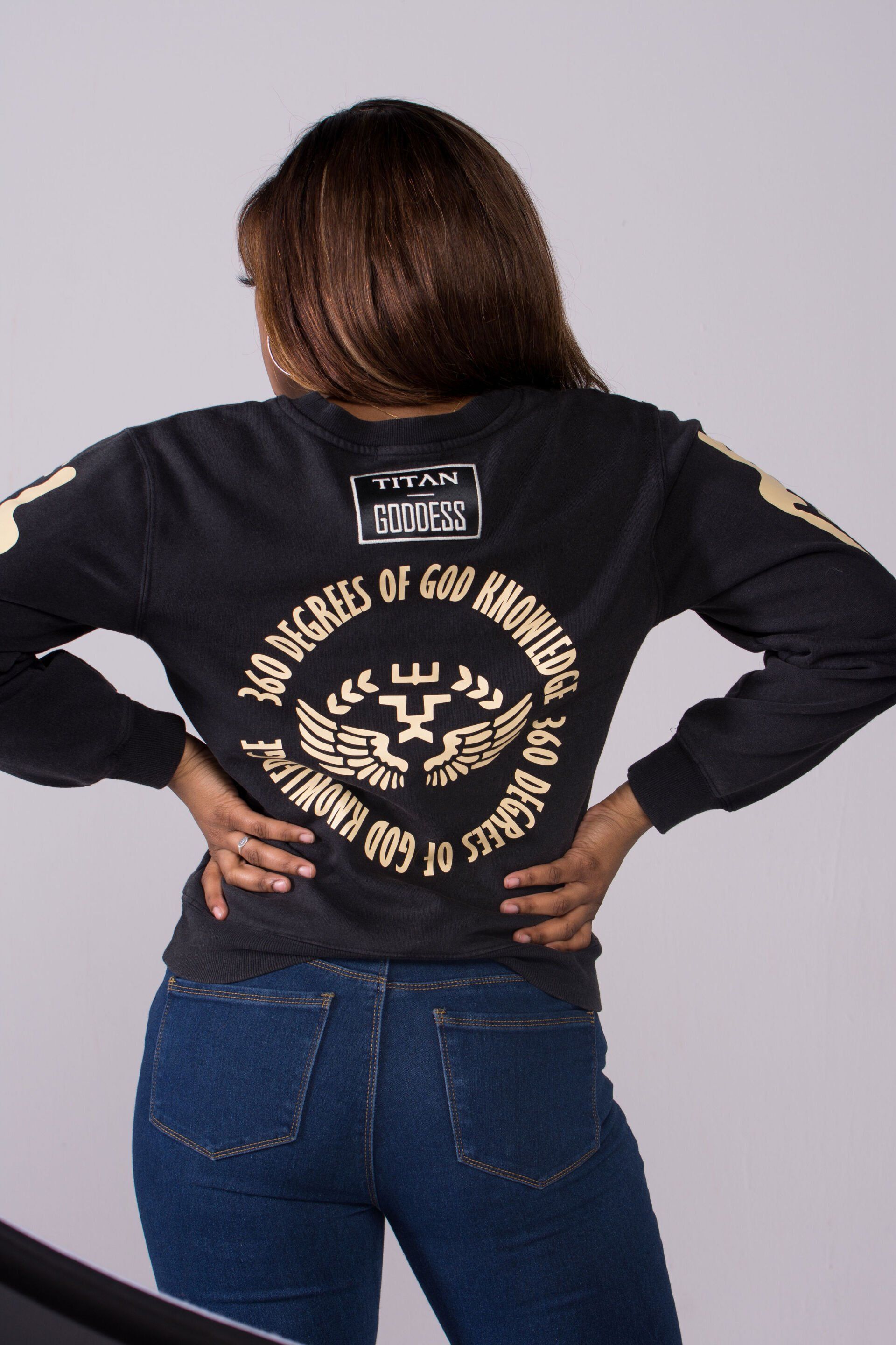Black Zodiac Goddess Sweatshirt
