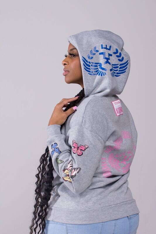 Grey Butterfly Effect Hoodie