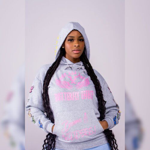 Grey Butterfly Effect Hoodie
