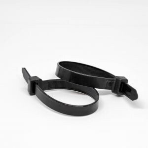 9mm x 1200mm Black Cable Ties 100pcs 50% off Bulk Buys