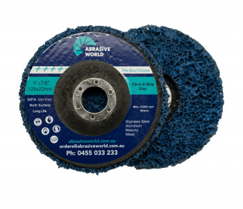 Blue Silicon Carbon Strip Disc 125mm x 1pc