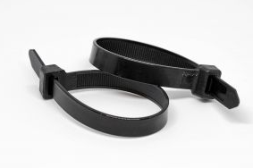 7.6mm black cable ties