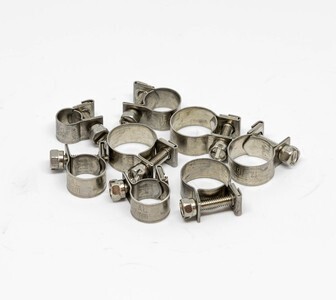 6-8mm 304 EFI Stainless Steel Hose Clamp (20 per pack)