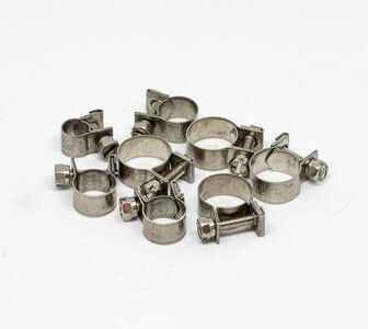 10-12mm 304 EFI Stainless Steel Hose Clamps (20 per pack)