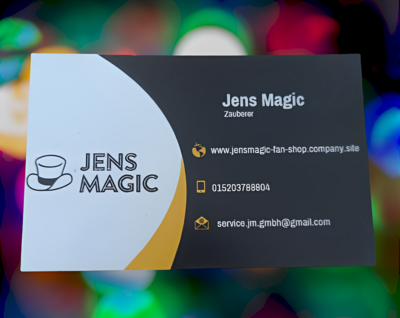 Jens Magic Visitenkarte