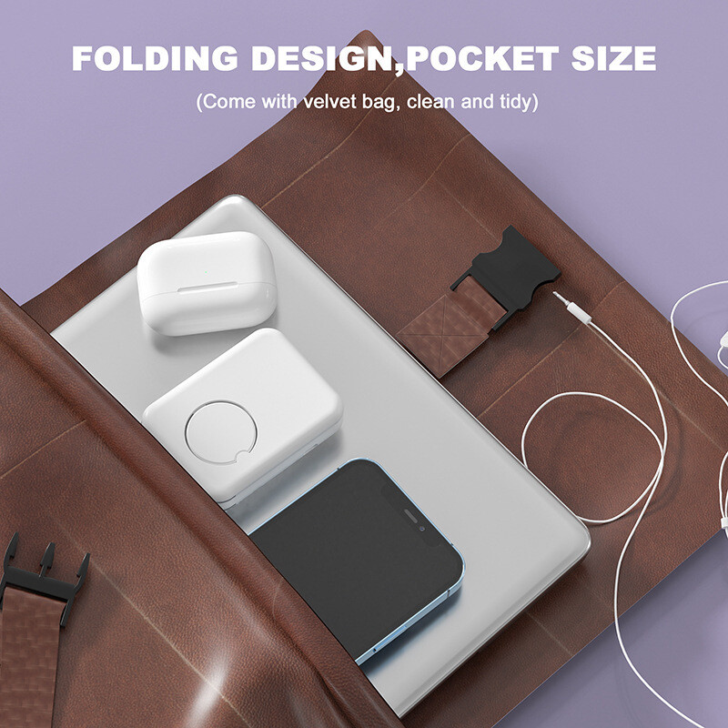 3-in-1 Wireless Charger Magnetic Folding  for Earphones, Mobile, Phone, and Watch 15W Fast Charging (Compatible with Apple iPhones, Google, Samsung Devices, AirPods, BYO Watch Charger)