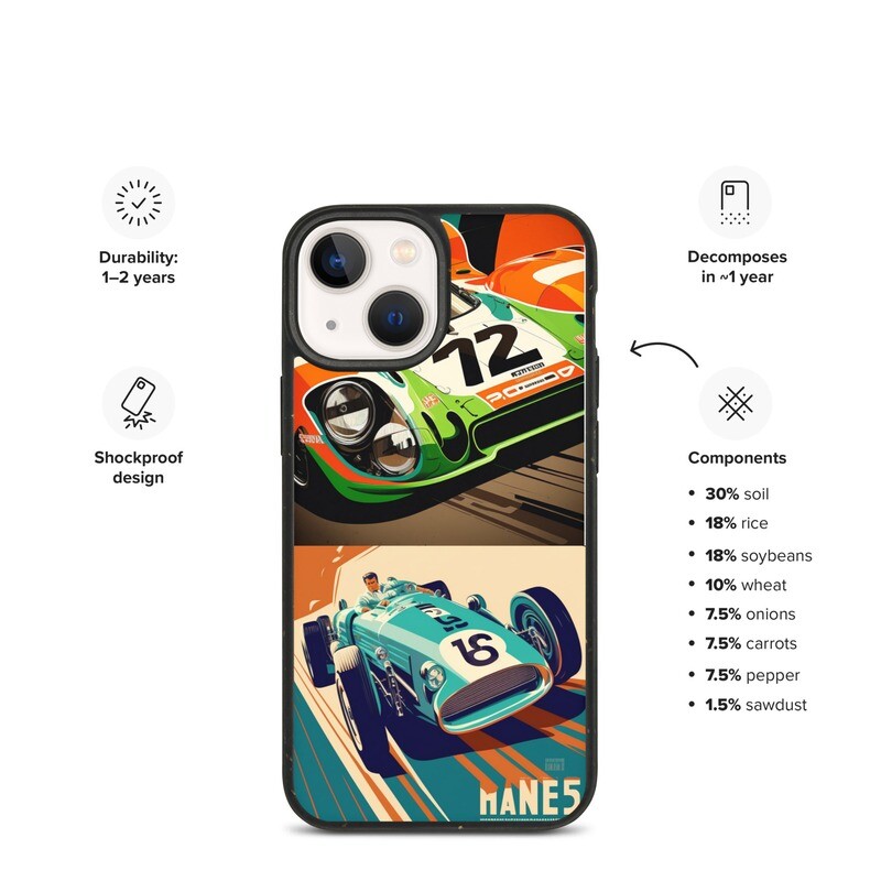 NOSTALGIC RACER BY RAF Speckled Case for iPhone®