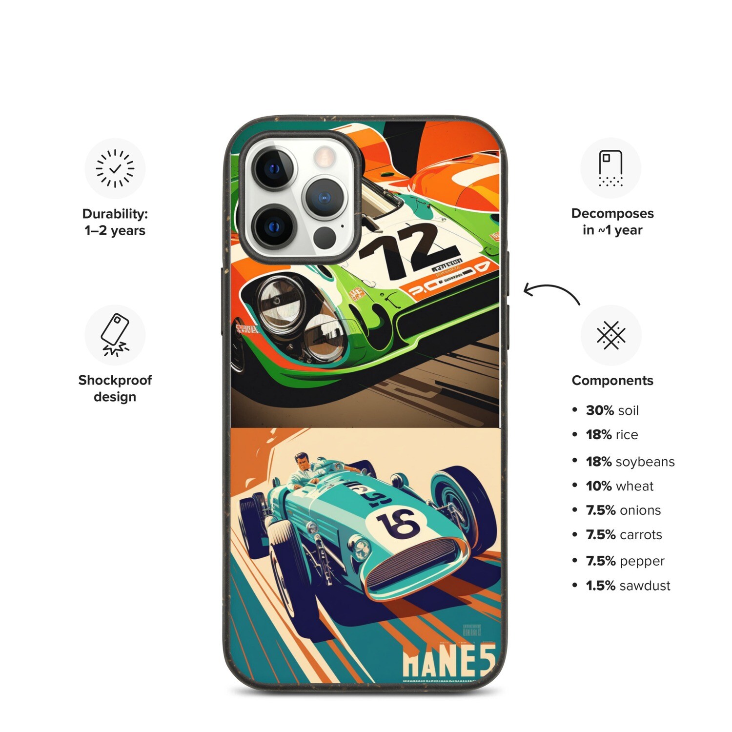 NOSTALGIC RACER BY RAF Speckled Case for iPhone®