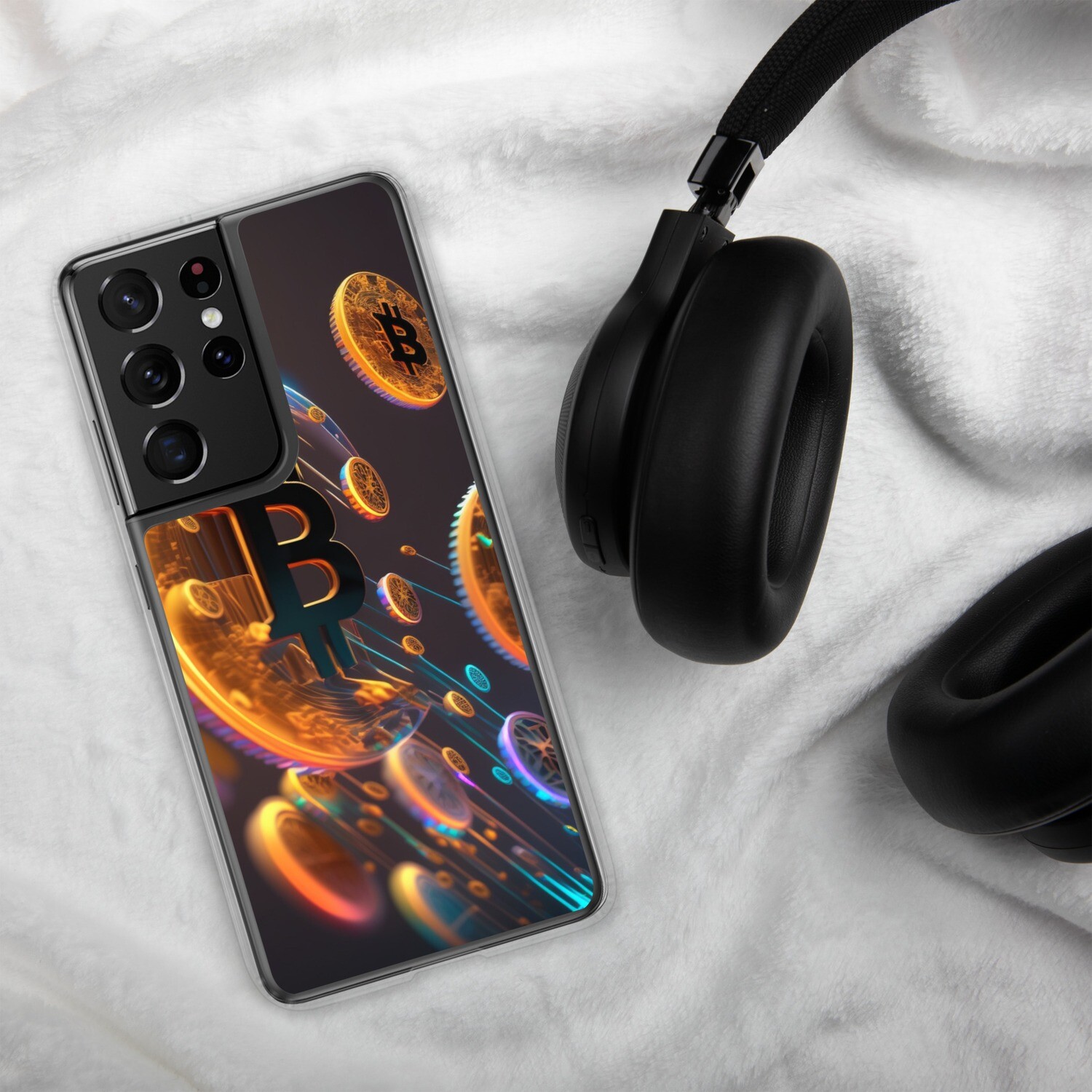 Bitcoin To The Moon Clear Case for Samsung®