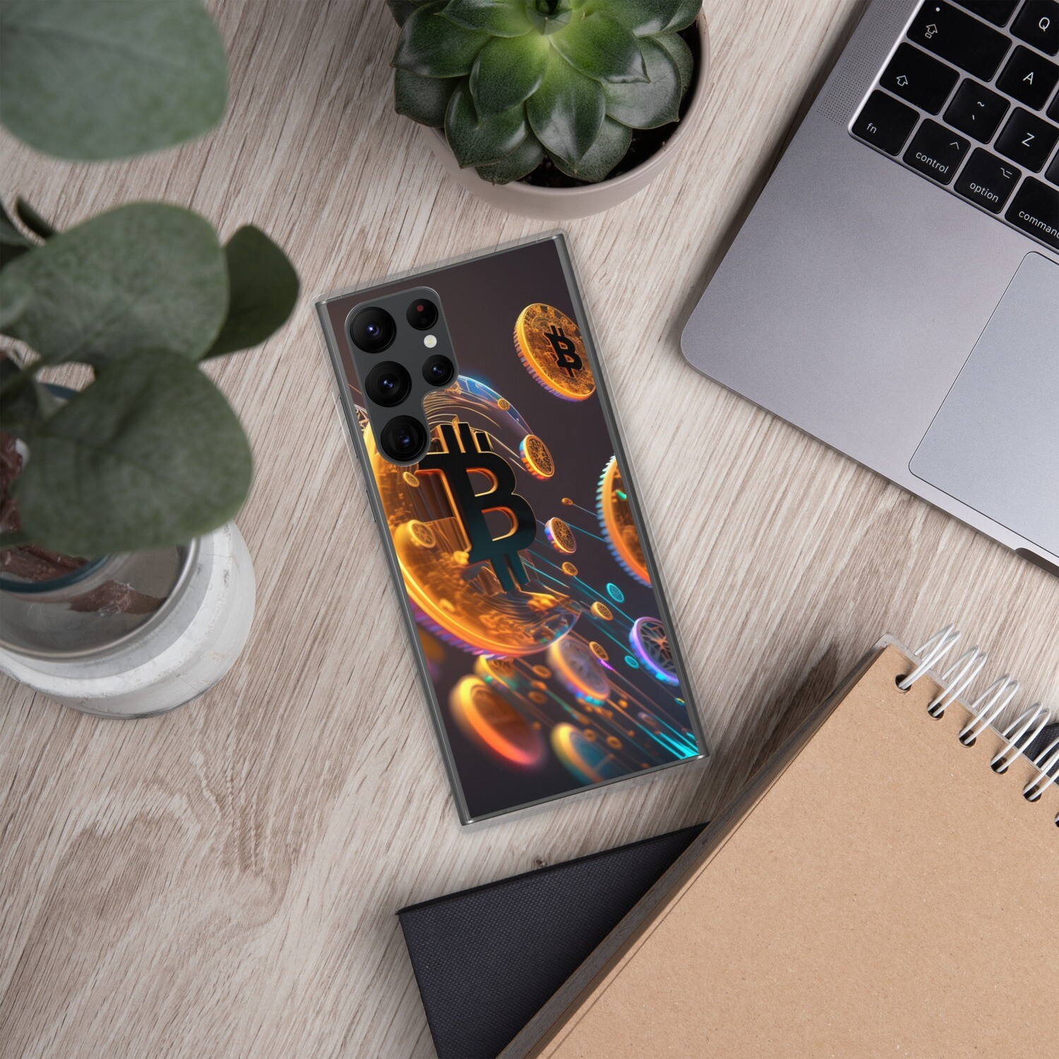 Bitcoin To The Moon Clear Case for Samsung®