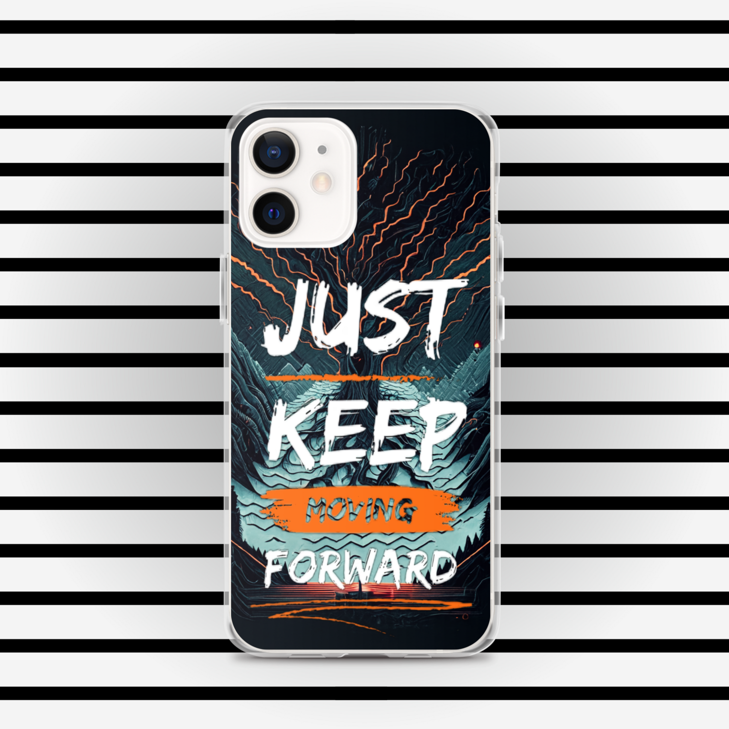 Just Keep Moving Forward Clear Case for iPhone® By RAF