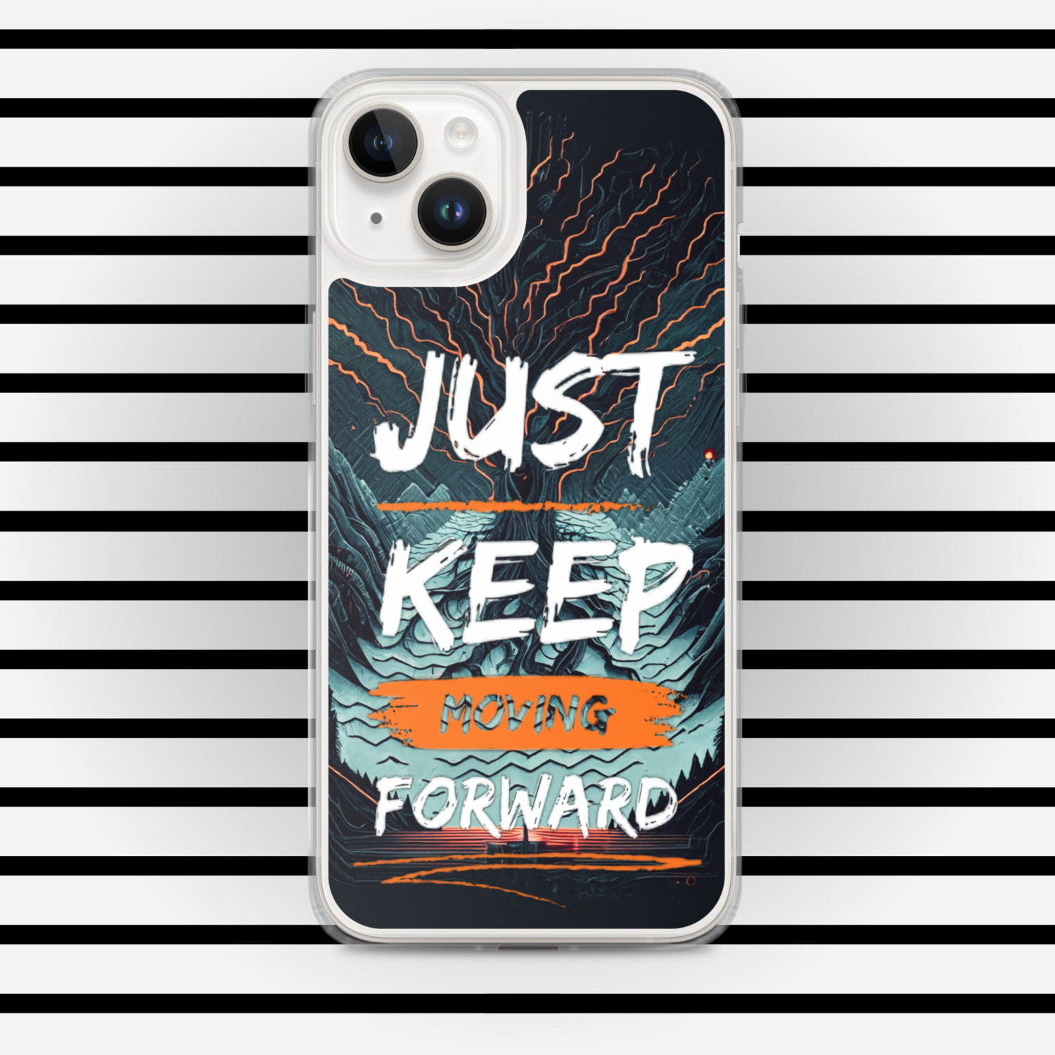 Just Keep Moving Forward Clear Case for iPhone® By RAF