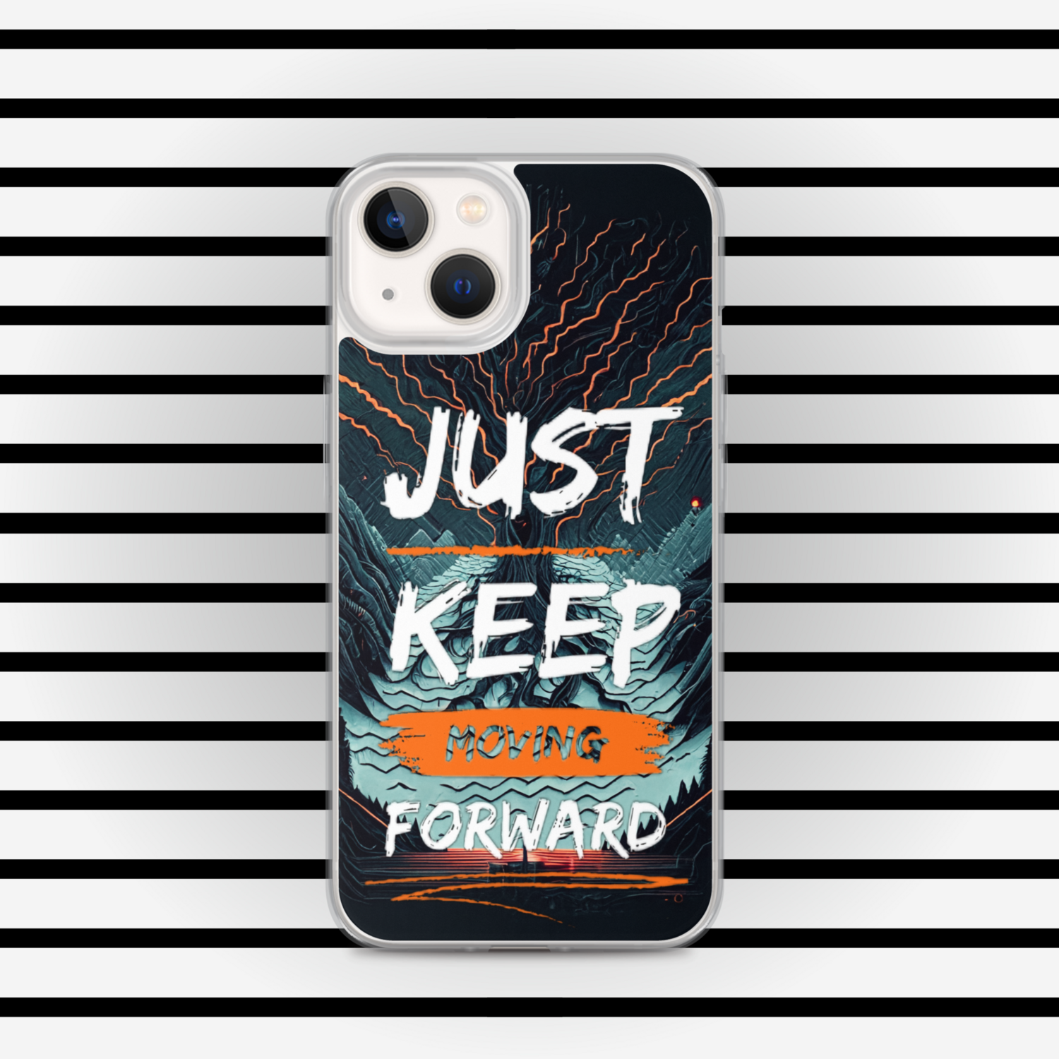 Just Keep Moving Forward Clear Case for iPhone® By RAF