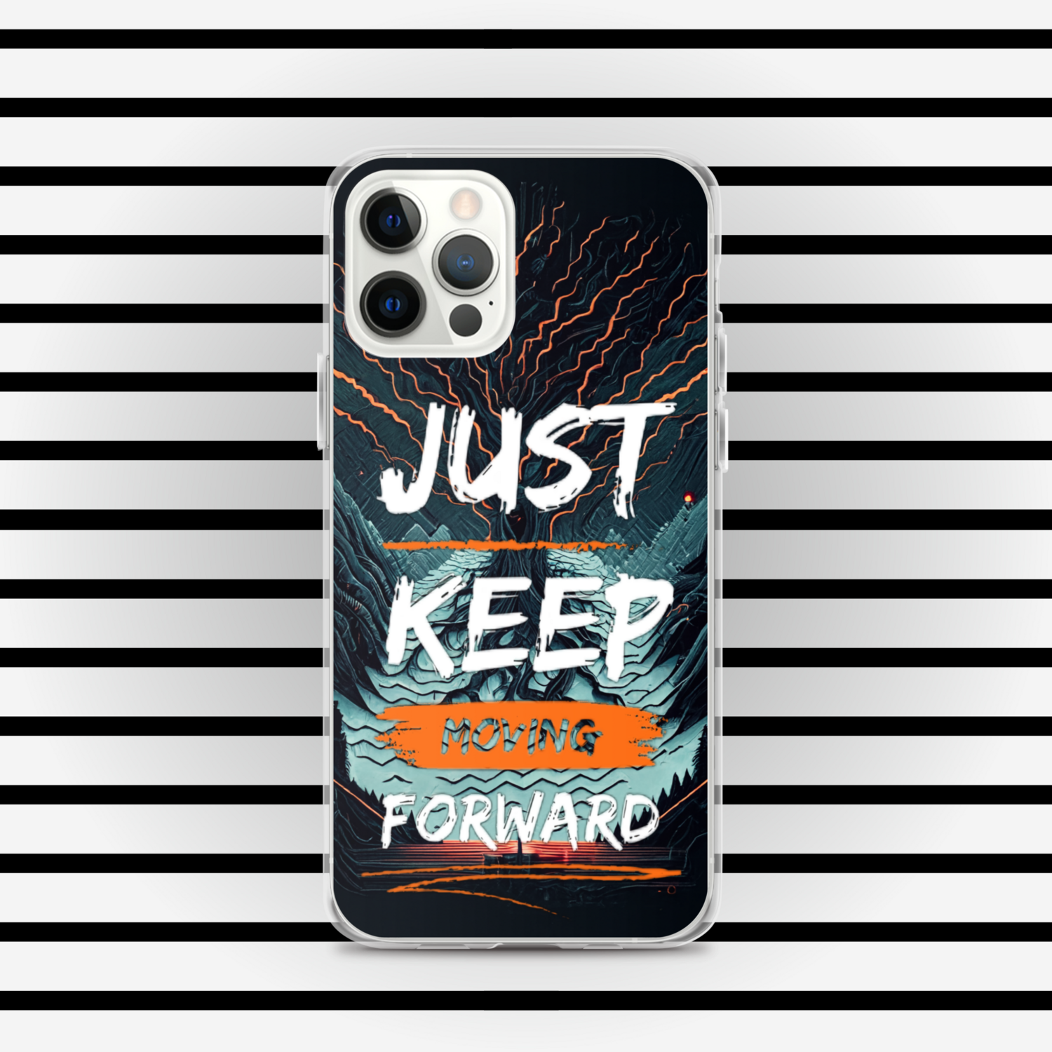 Just Keep Moving Forward Clear Case for iPhone® By RAF