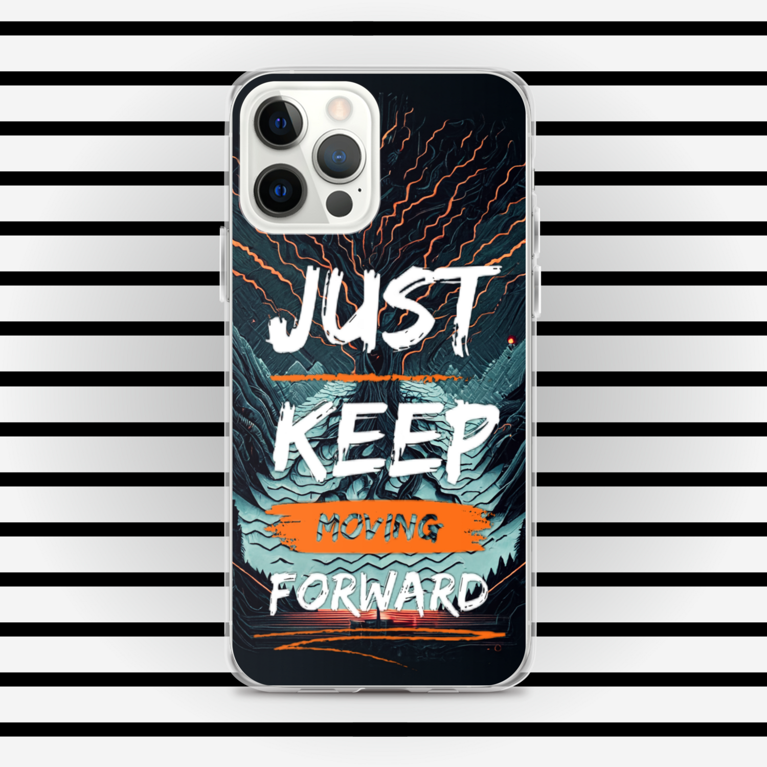 Just Keep Moving Forward Clear Case for iPhone® By RAF