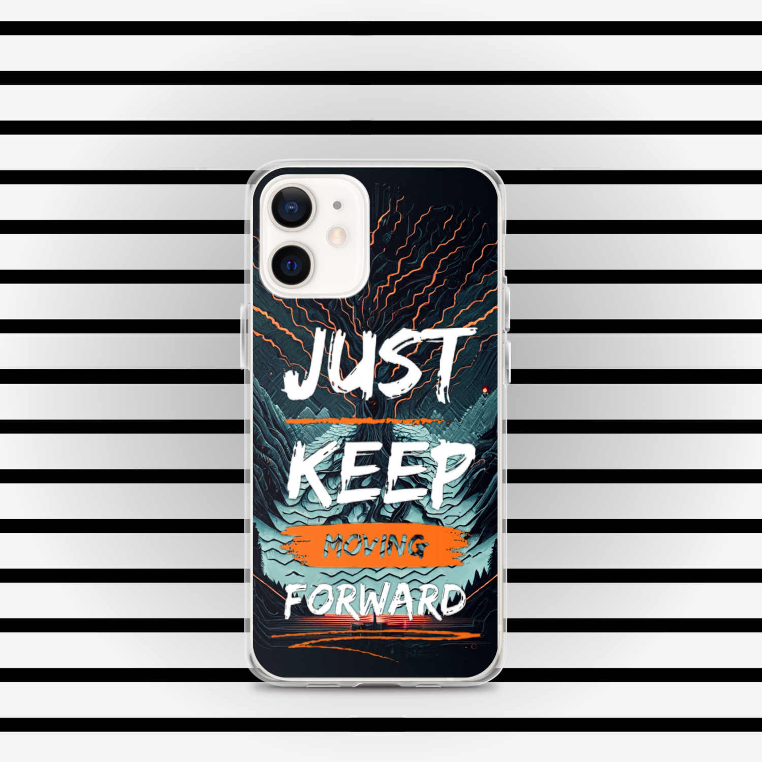Just Keep Moving Forward Clear Case for iPhone® By RAF