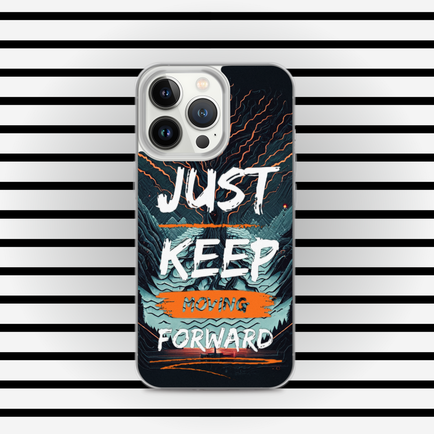 Just Keep Moving Forward Clear Case for iPhone® By RAF
