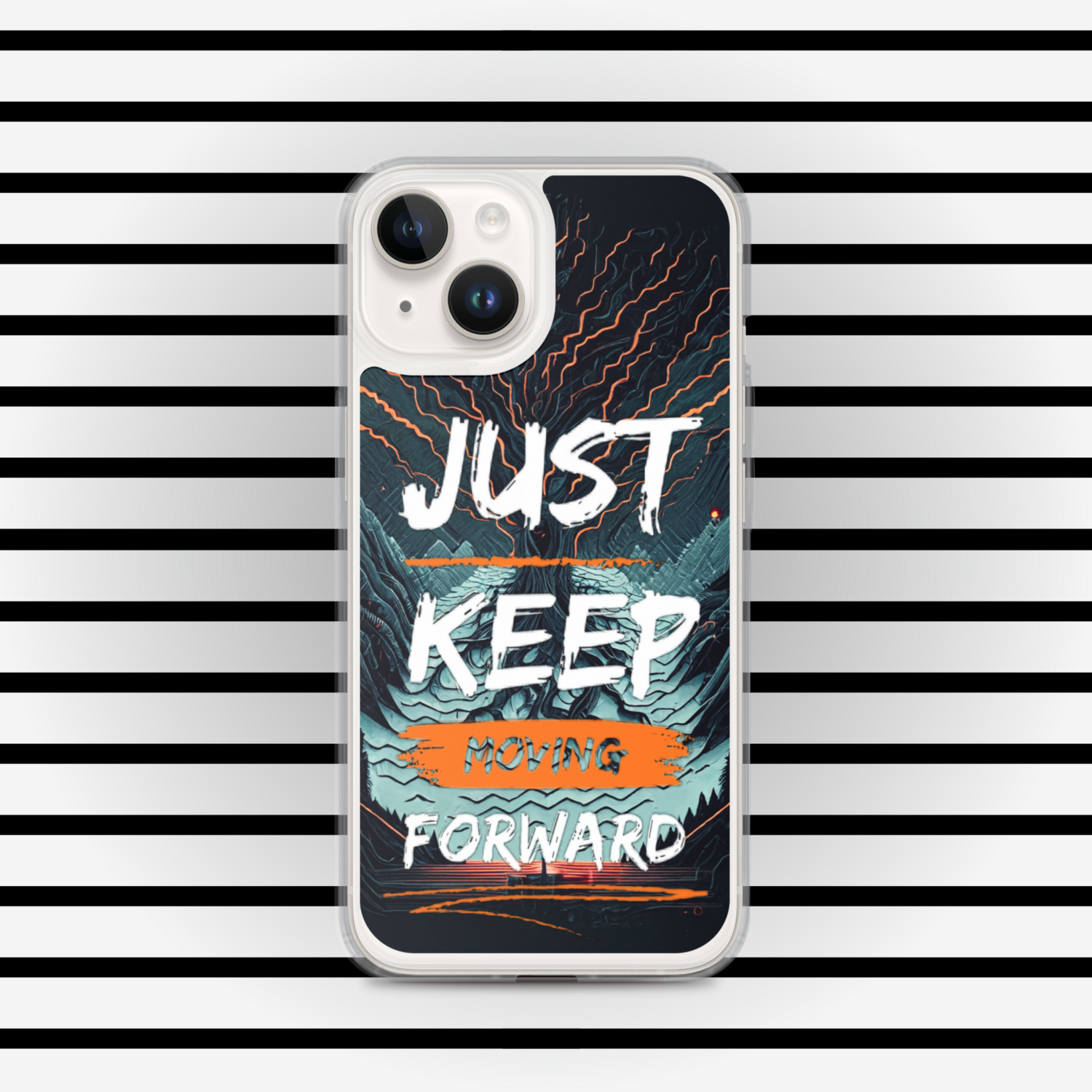 Just Keep Moving Forward Clear Case for iPhone® By RAF