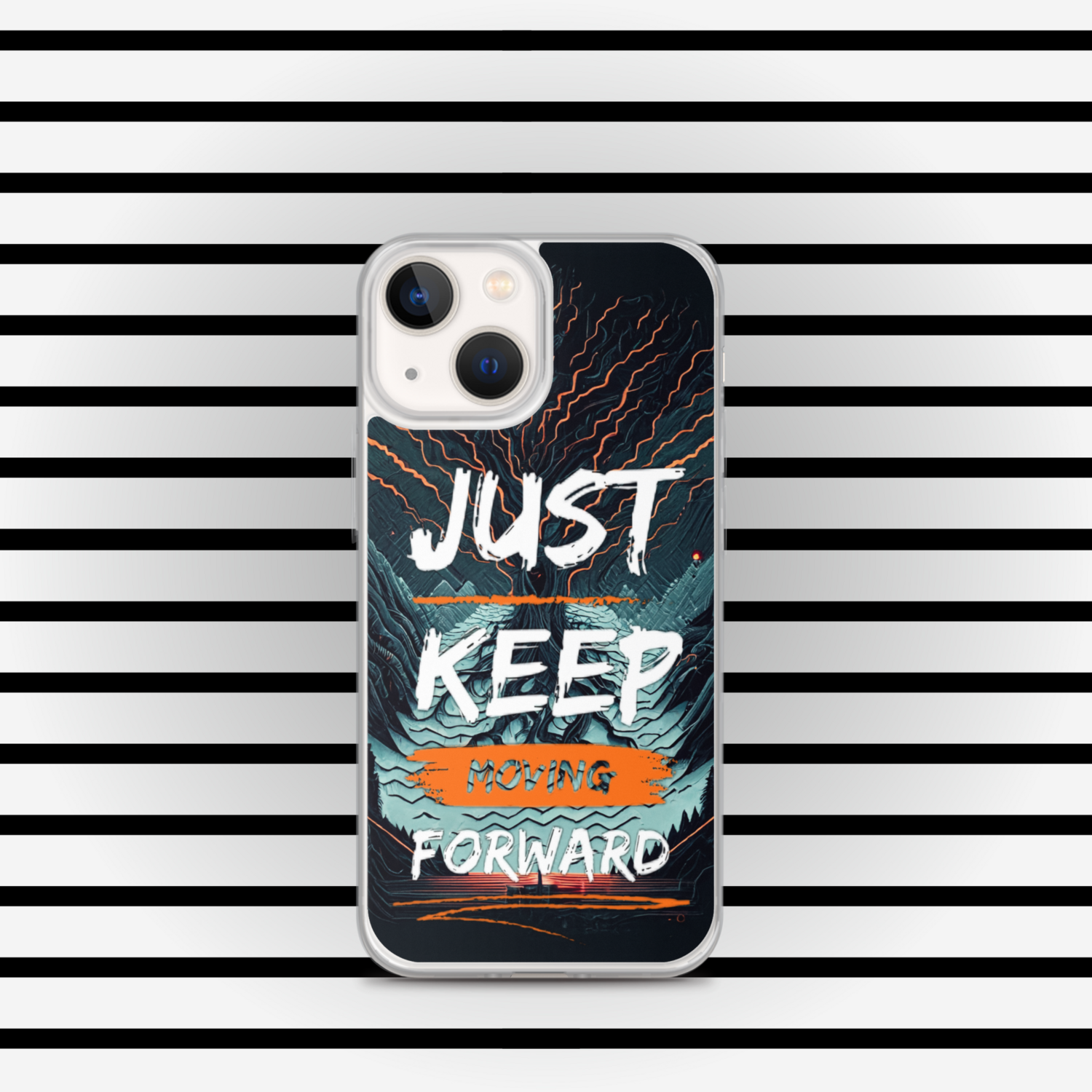 Just Keep Moving Forward Clear Case for iPhone® By RAF