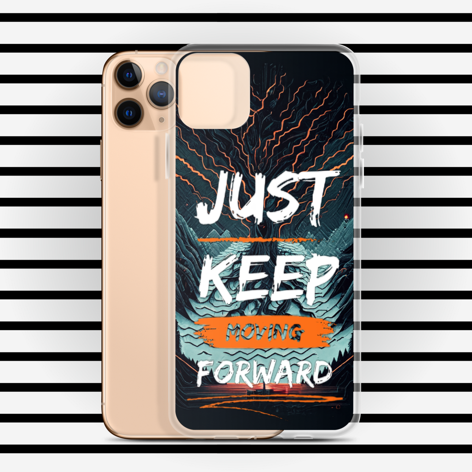 Just Keep Moving Forward Clear Case for iPhone® By RAF