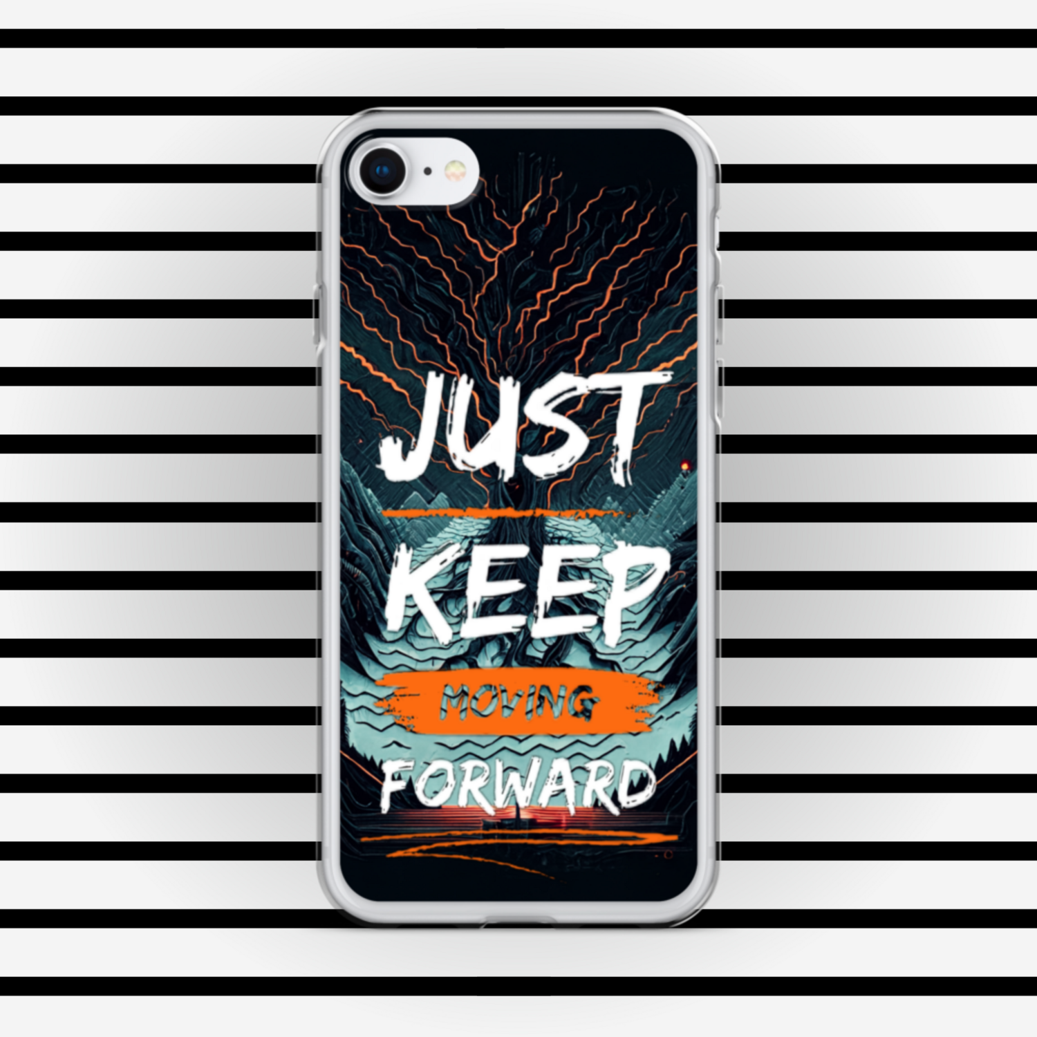 Just Keep Moving Forward Clear Case for iPhone® By RAF