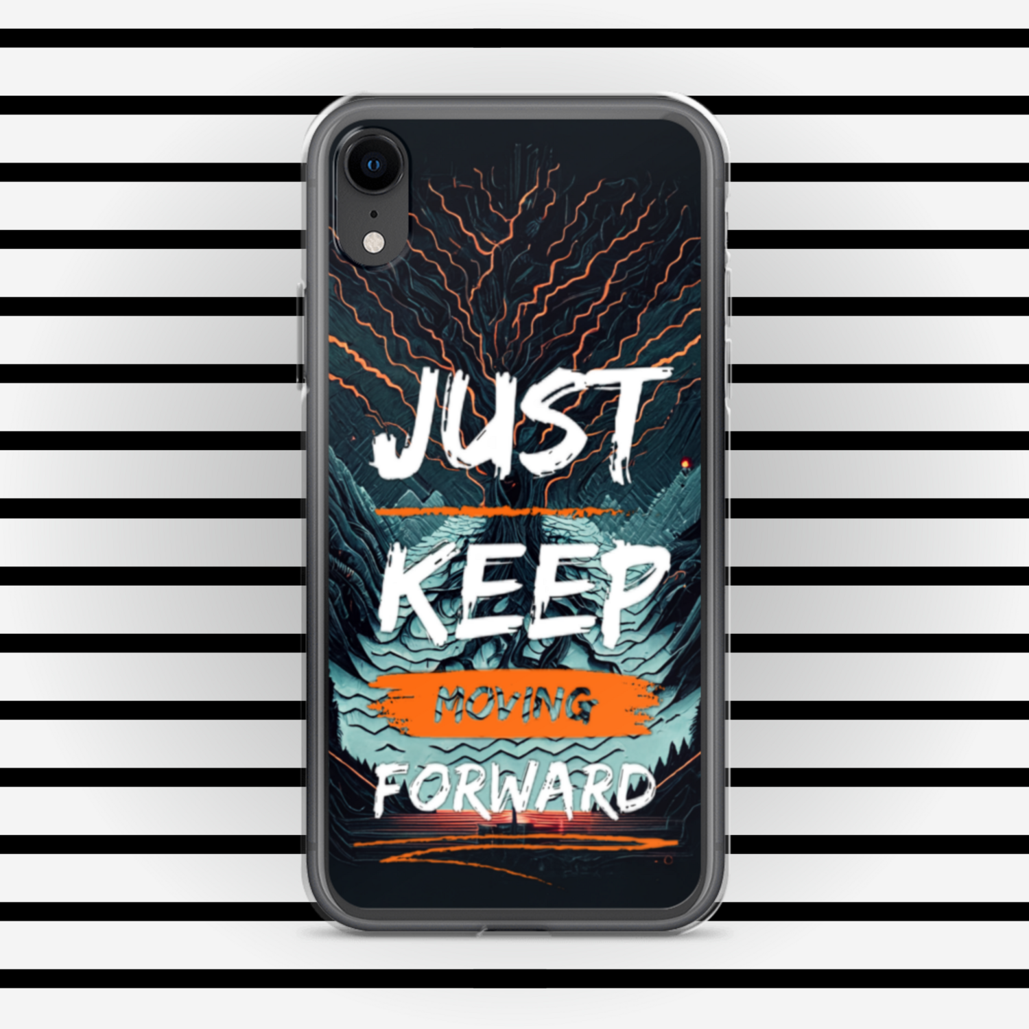 Just Keep Moving Forward Clear Case for iPhone® By RAF