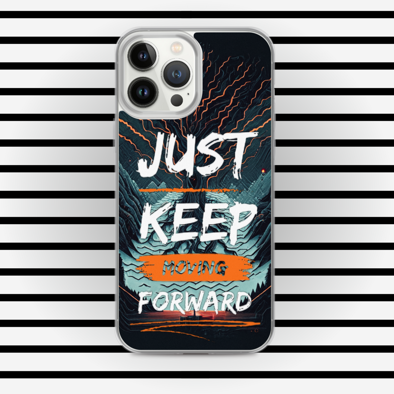 Just Keep Moving Forward Clear Case for iPhone® By RAF