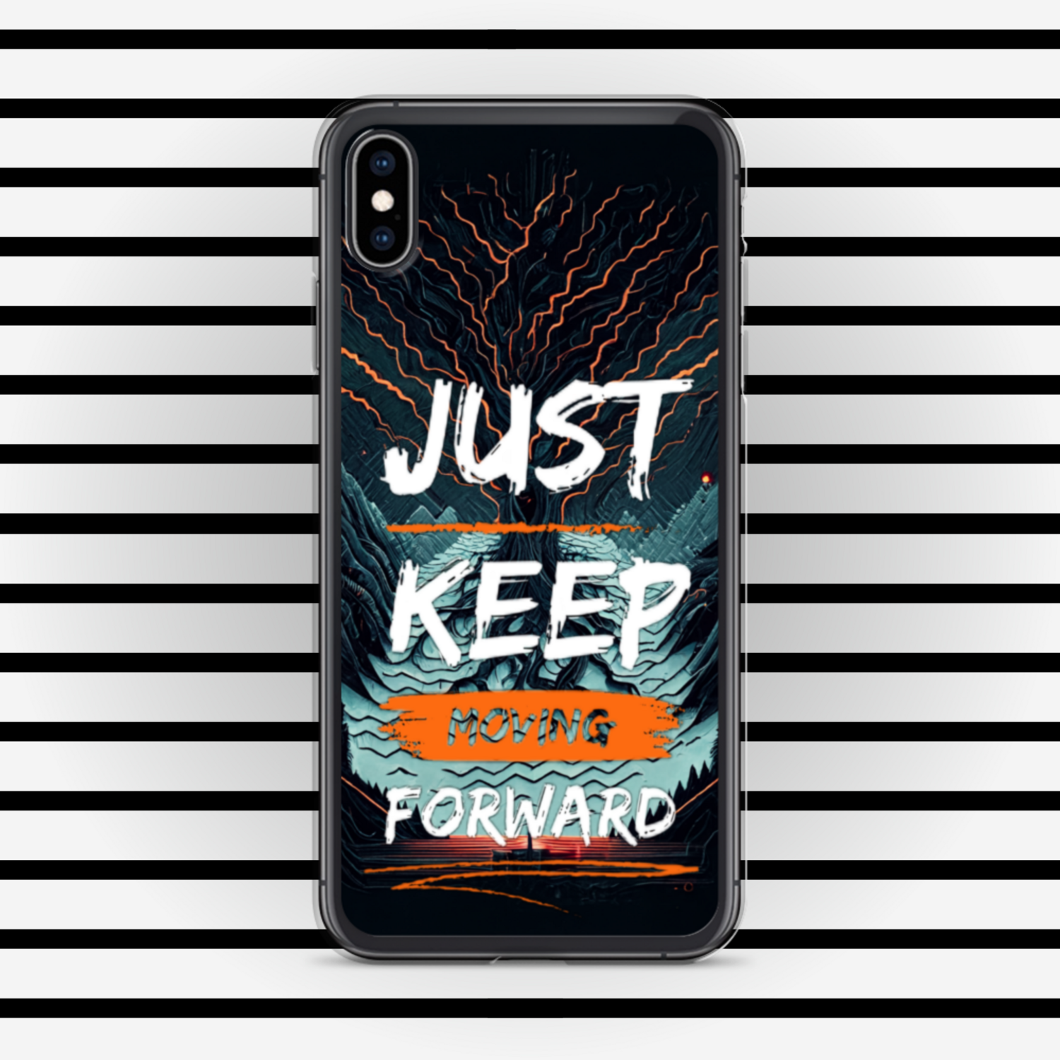 Just Keep Moving Forward Clear Case for iPhone® By RAF