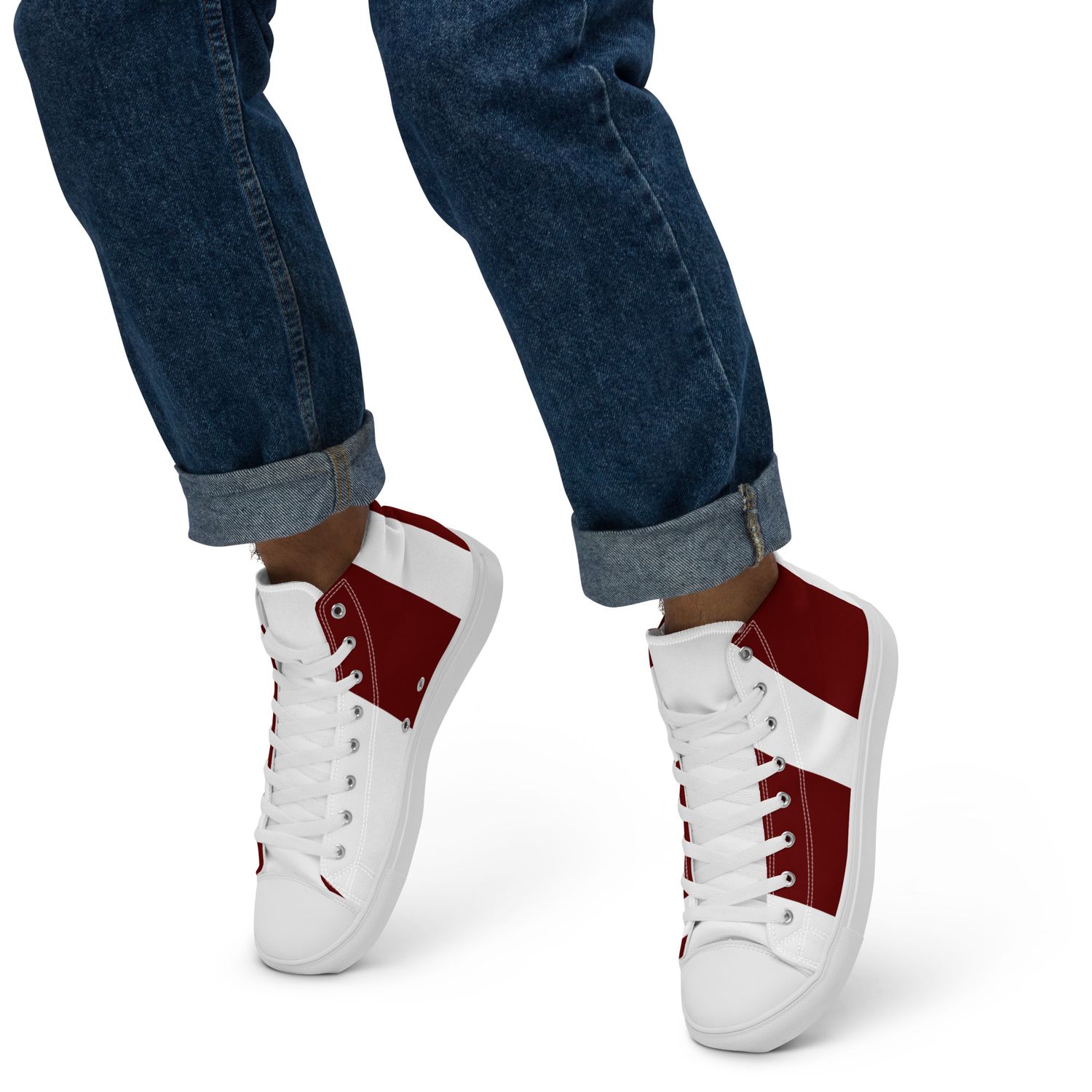 Men’s high top canvas shoes