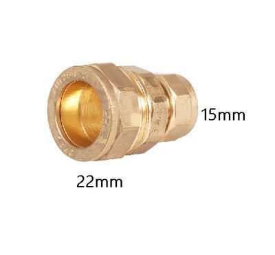 Brass Reducing Socket Male S22x15 CxC