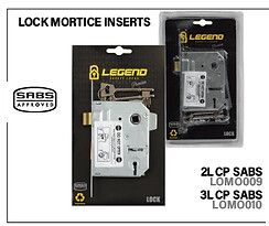 Cylinder Lock Reversible Inserts Chrome Plated SABS 2/3 Lever