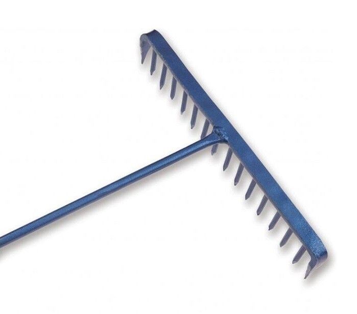 Garden Metal Rake Orange Lable