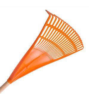 Garden Plastic Rake Big Orange
