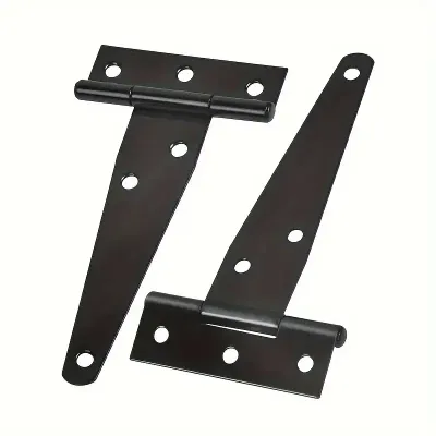 Heavy Duty Black T-Hinges (2 Pec Pair)