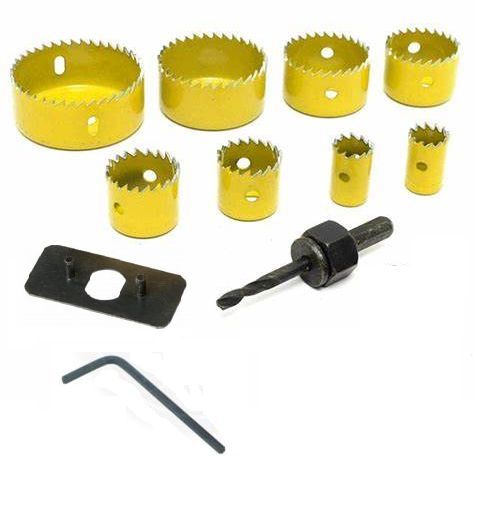 Hole Saw 9 Pcs Kit