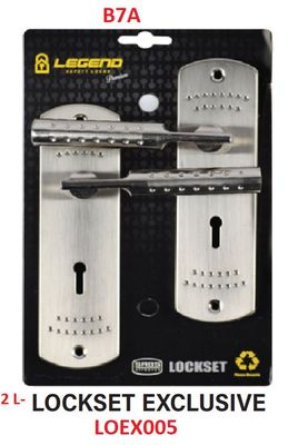 Legend Exclusive Mortice Lockset 2 Lever Reversible B7A SABS