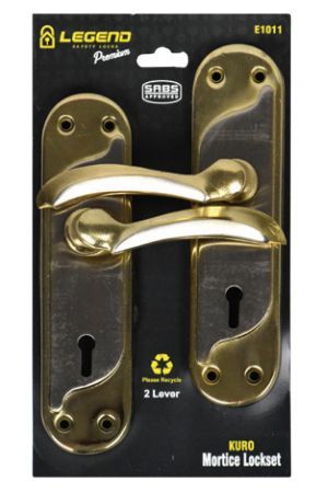 Legend Exclusive Mortice Lockset 2 Lever Reversible KURO SABS