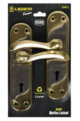 Legend Exclusive Mortice Lockset 2 Lever Reversible KURO SABS