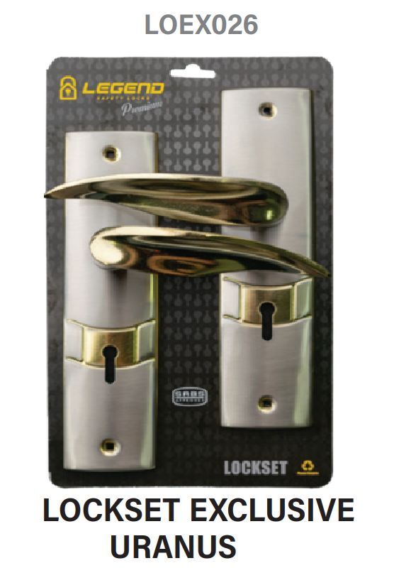 Legend Exclusive Mortice Lockset 2 Lever Reversible Uranus SABS