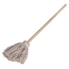 Mop With Wooden Handle