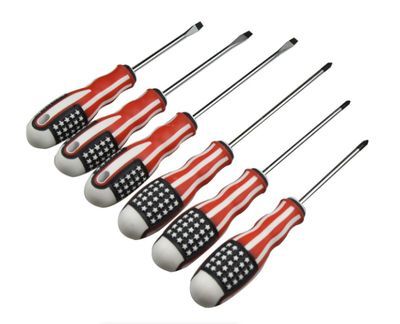Screwdriver 6 Pcs Set USA Flag Paket