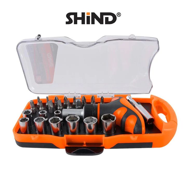 Shind 25 Pcs Screwdriver Socket-Bit Set