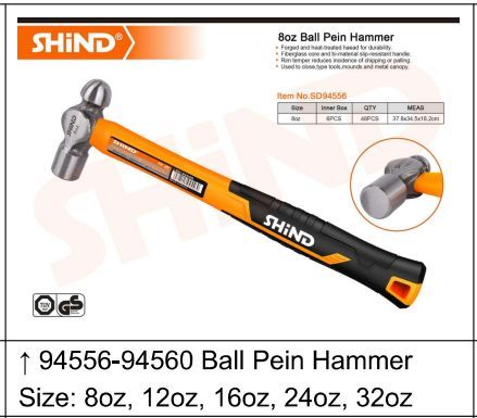 Shind 8oz Ball Pen Hammer